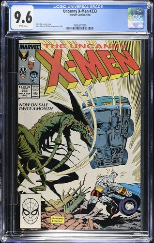 UNCANNY X-MEN #233 CGC 9.6 WHITE PAGES SILVESTRI ART