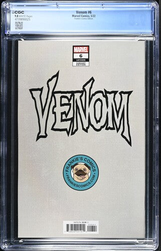 Venom #6 CGC 9.8 Frankies Comics Edition Dell'Otto Variant Cover 2022