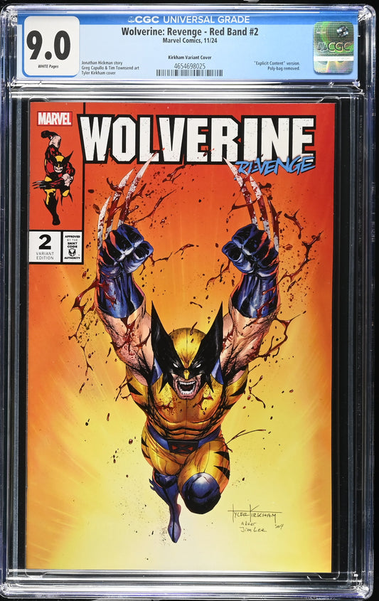 Wolverine Revenge Red Band #2 CGC 9.0 Trade Variant