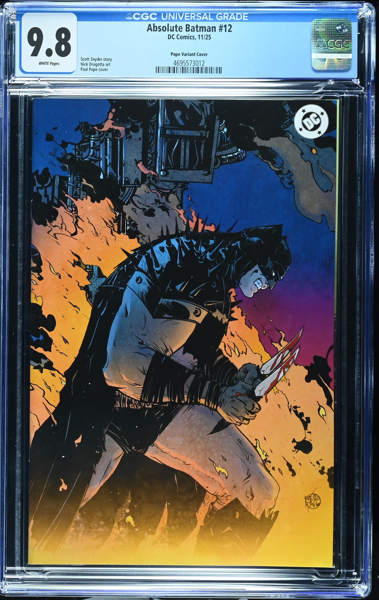 Absolute Batman #12 Paul Pope 1:50 Ratio Virgin Variant Cover CGC 9.8