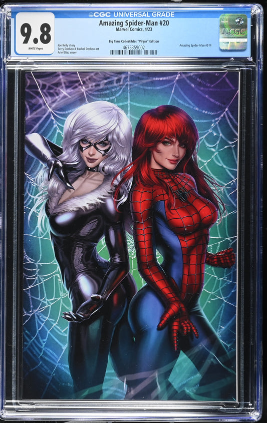 Amazing Spiderman #20 Big Time Collectibles Virgin Edition CGC 9.8