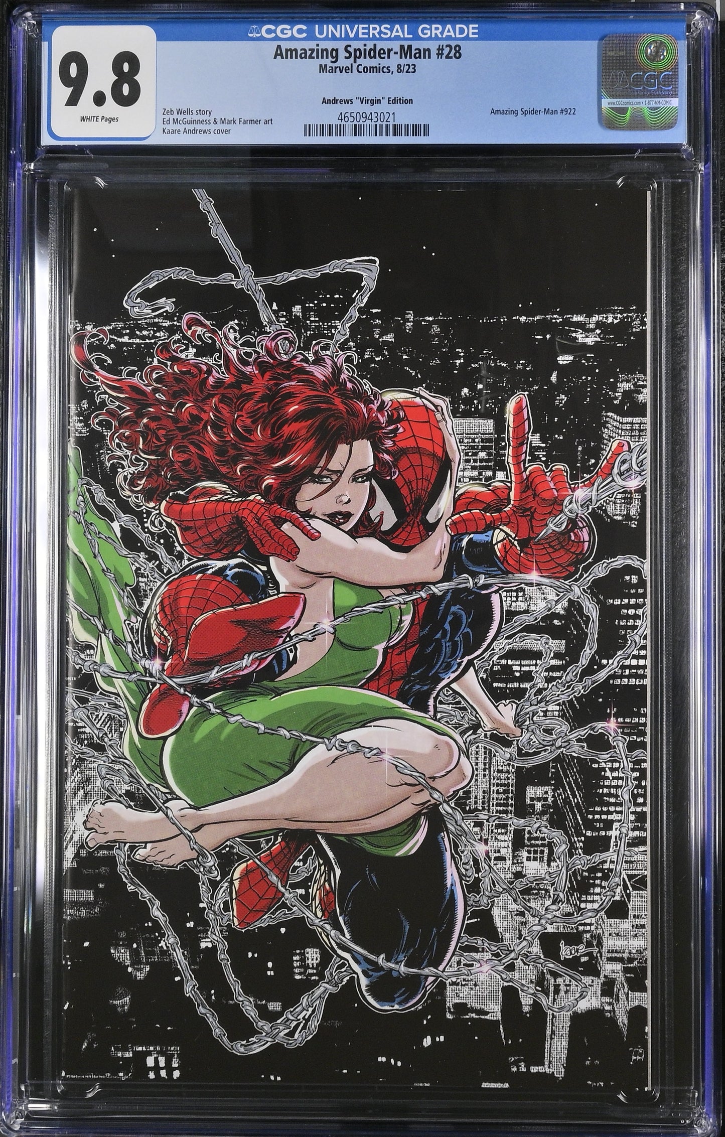 Amazing Spider-Man #28 2023 CGC 9.8 Andrews Virgin Variant