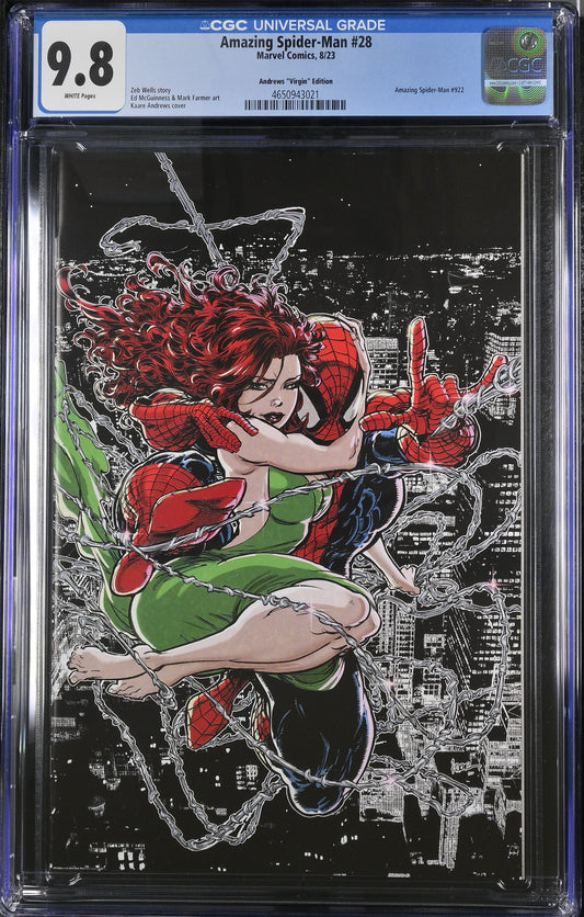 Amazing Spider-Man #28 2023 CGC 9.8 Andrews Virgin Variant