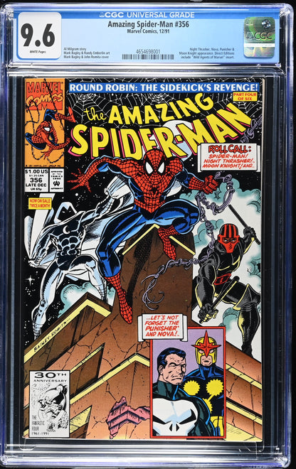 AMAZING SPIDER-MAN #356 - Marvel - CGC 9.6- 1991