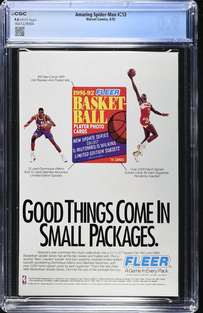 Amazing Spider-Man #363 CGC 9.0 Venom Carnage Appearance