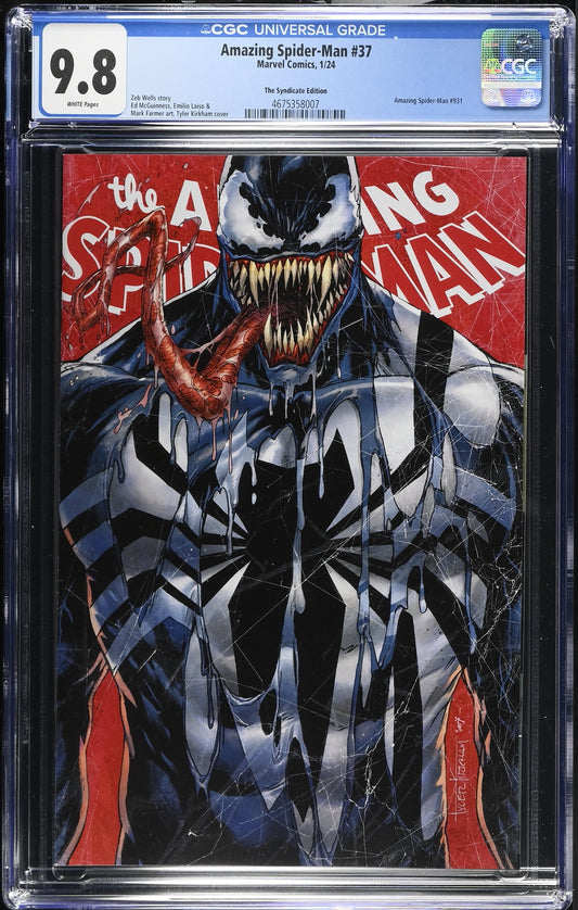 Amazing Spider-Man #37 CGC 9.8 Tyler Kirkham The Syndicate Edition