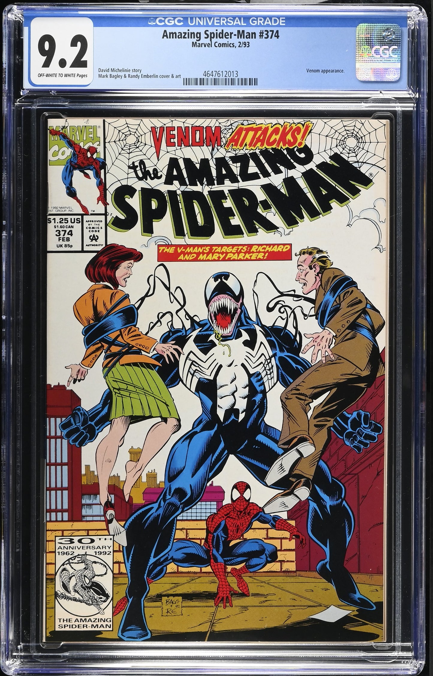 Amazing Spider-Man #374 CGC 9.2