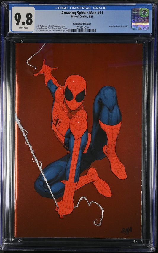 Amazing Spider-Man 51 8/24 Marvel Comics Nakayama Foil Edition
