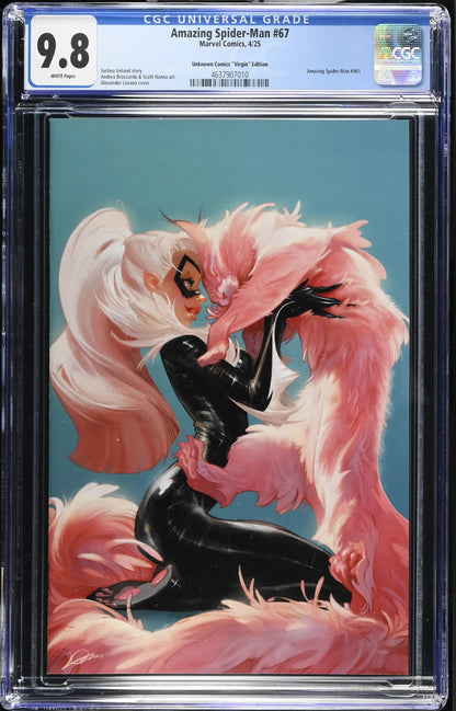 Amazing Spider-man # 67 (2025) CGC 9.8 Lozano Black Cat Virgin Edition