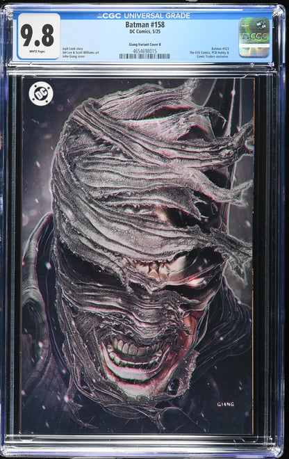 Batman #158 CGC 9.8 John Giang Exclusive Virgin Variant Hush