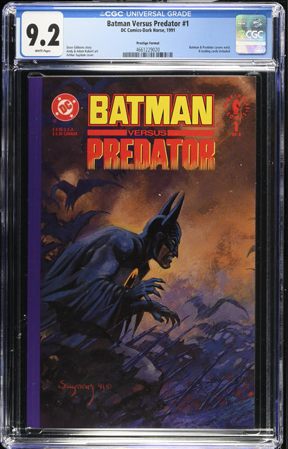 Batman vs Predator #1 CGC 9.2 1991 DC/Dark Horse Prestige Format