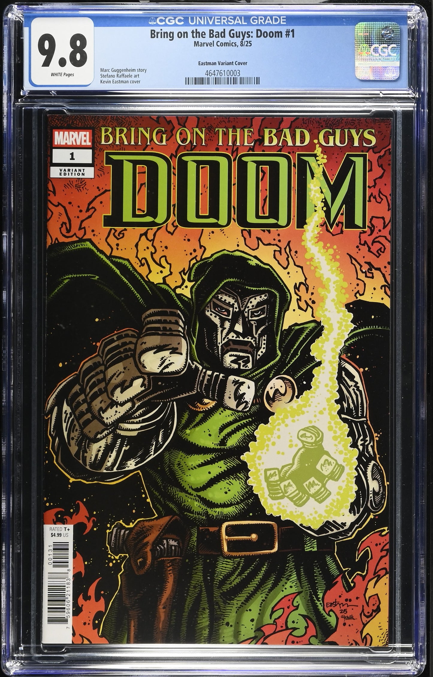 Bring On The Bad Guys Doom #1 CGC 9.8 - Eastman Variant Cover (Marvel 2025)