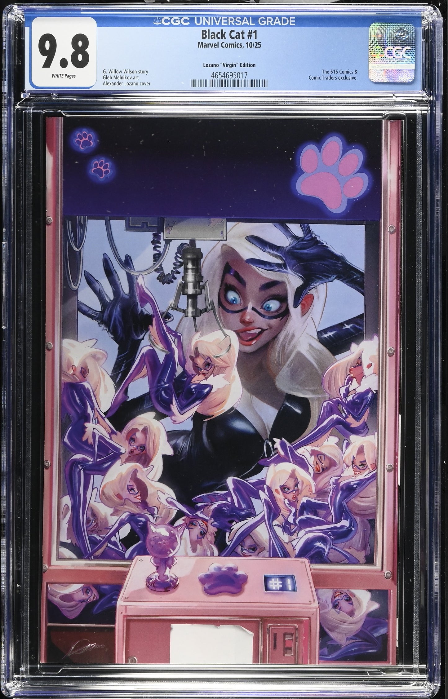 Black Cat #1 Alexander Lozano Virgin Variant CGC 9.8