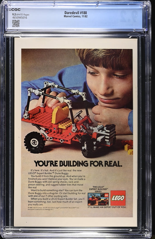 Daredevil #188 CGC 9.2 Frank Miller Cover & Story