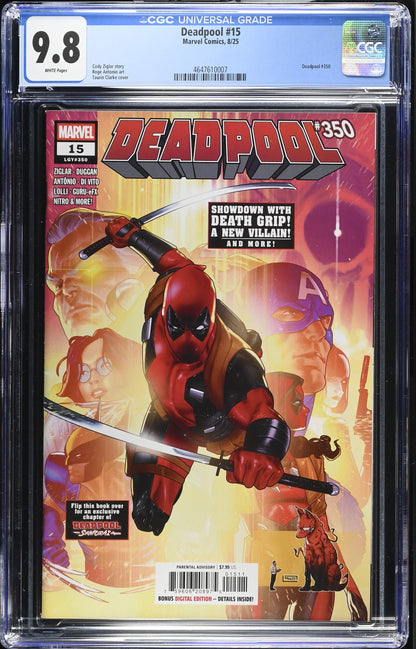 Deadpool #15  CGC 9.8