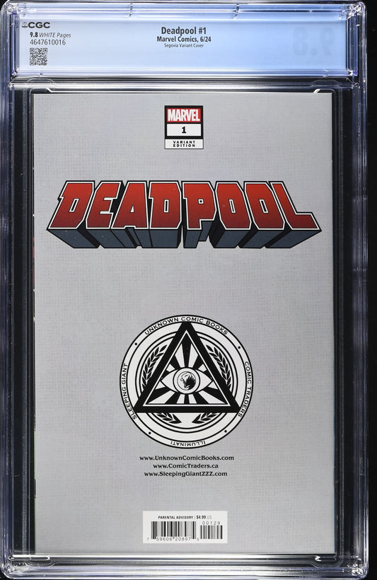 Deadpool Wolverine #1 Exclusive CGC 9.8 (Wolverine 88 Homage- Segovia)