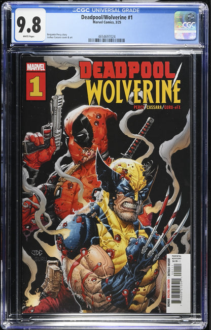 Deadpool Wolverine #1 CGC 9.8 Cover A Joshua Cassara Variant Cover Marvel
