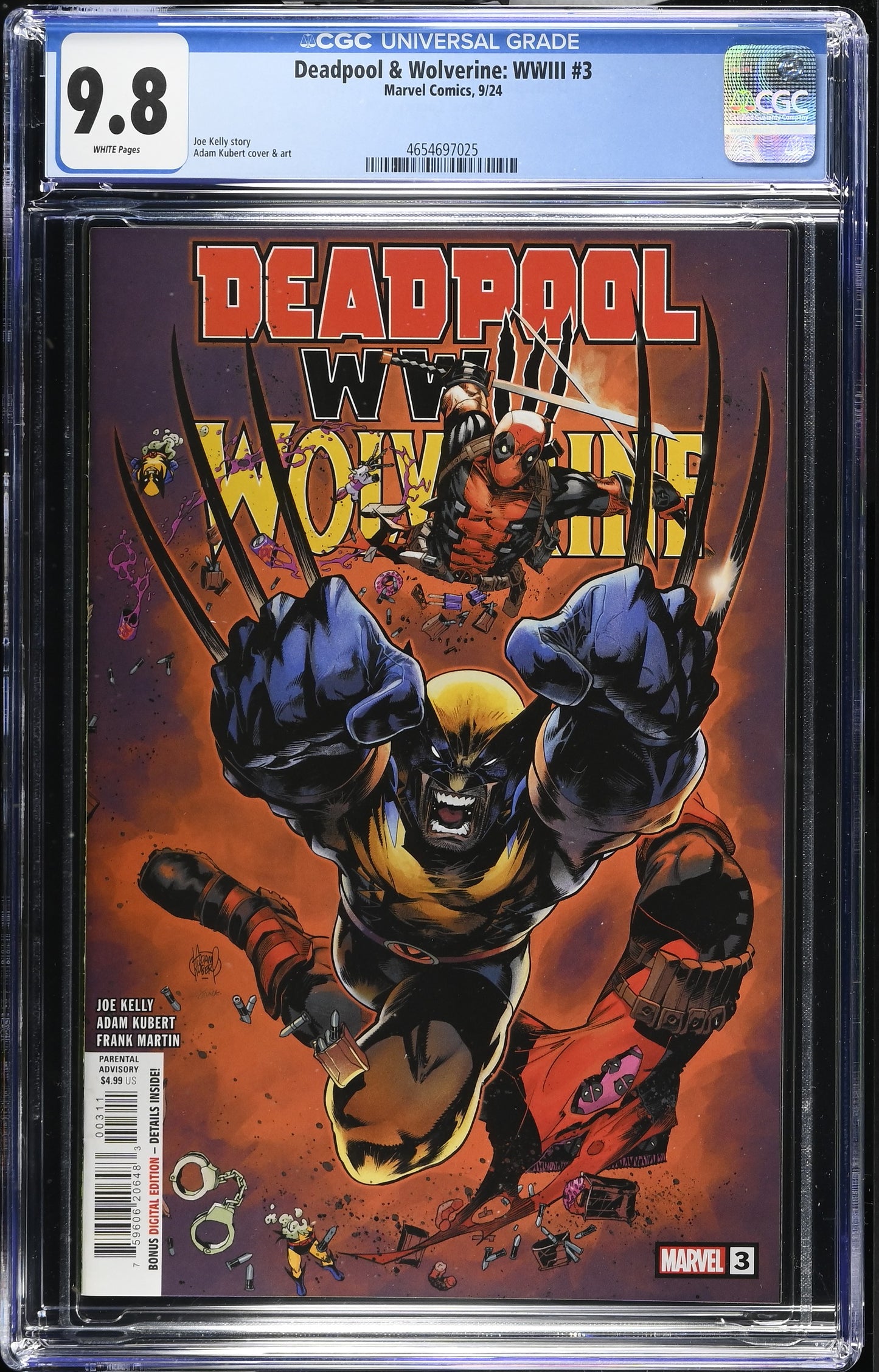 Deadpool & Wolverine: WWIII #3 CGC 9.8 (Marvel Comics September 2024)