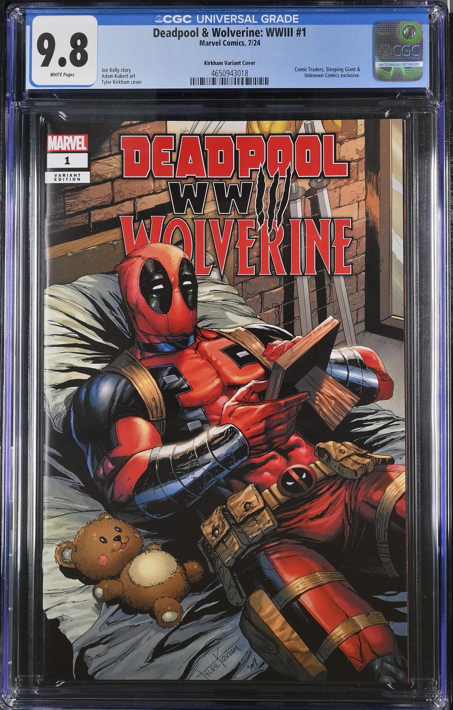 Deadpool & Wolverine: WWIII #1 CGC 9.8 Tyler Kirkham Exclusive
