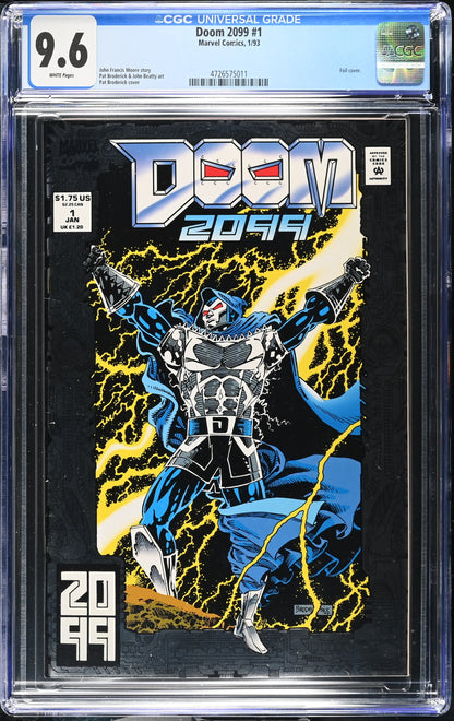 Doom 2099 #1 CGC 9.6 WP Silver Foil Cover Marvel Comics 1993