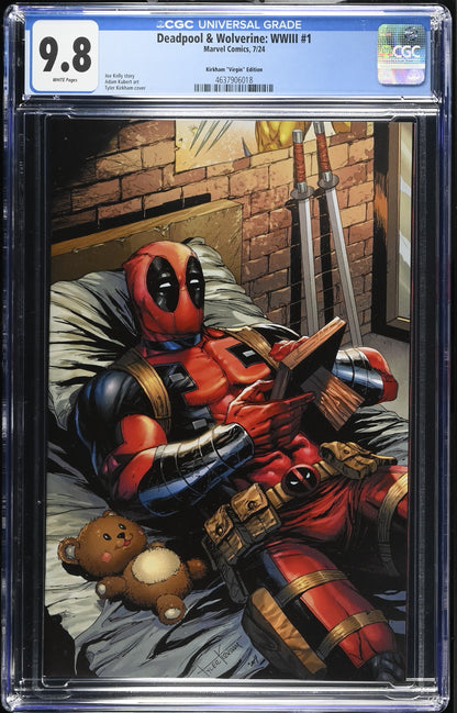 Deadpool Wolverine WWIII #1 CGC 9.8 Tyler Kirkham Virgin Variant Edition