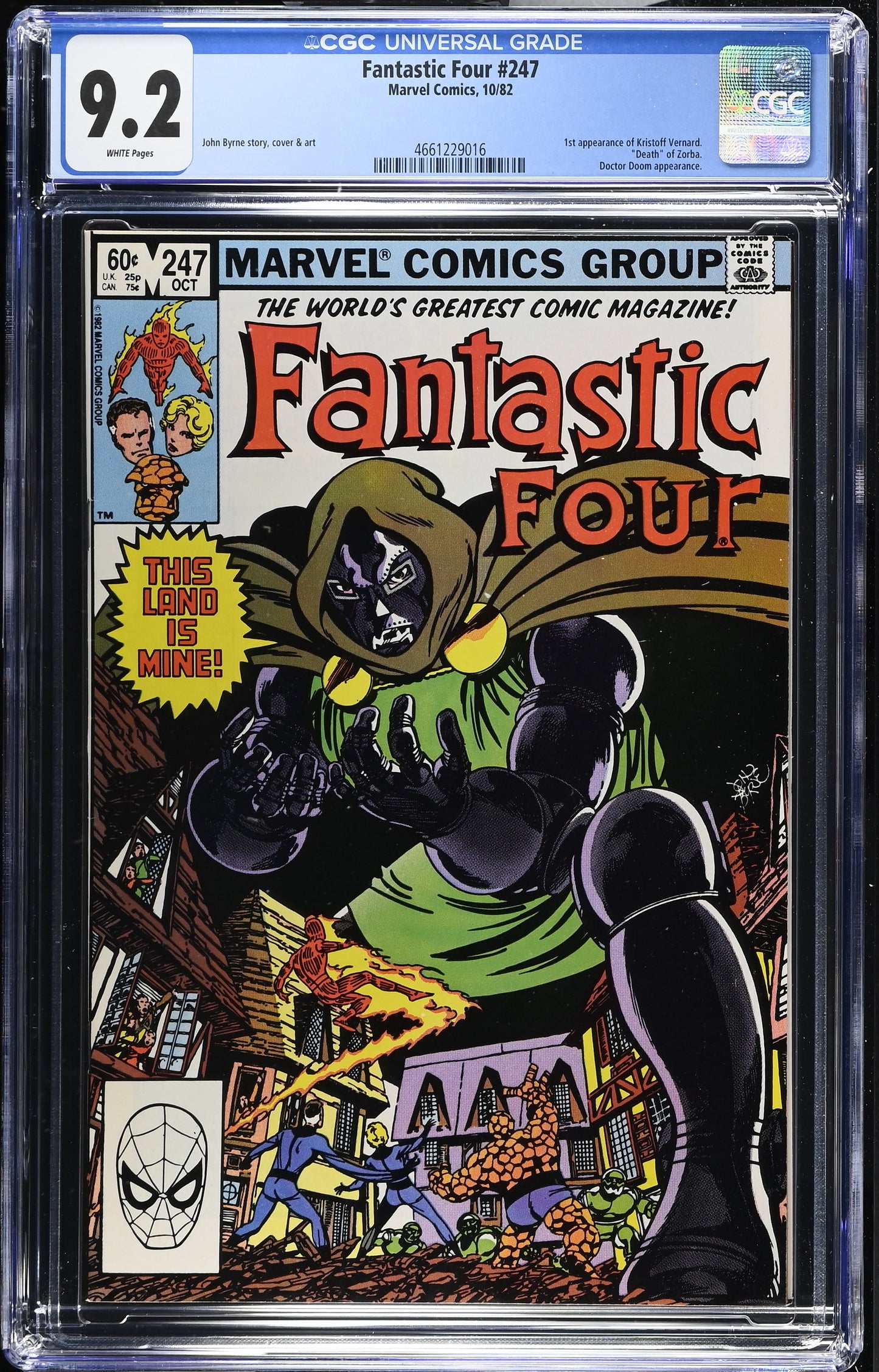 Fantastic Four #247 CGC 9.2  ~ 1st Kristoff Vernard Dr. Doom