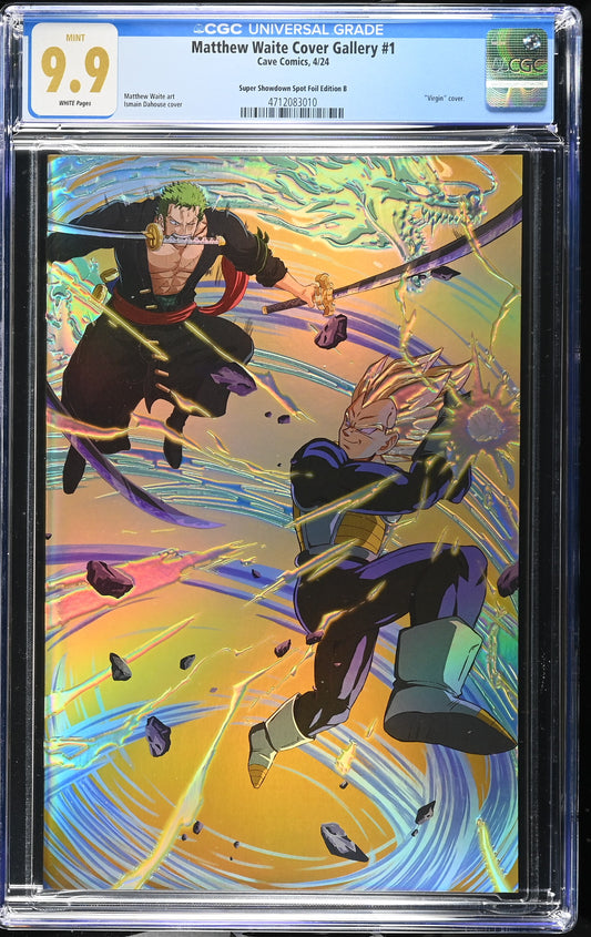 Matthew Waite Cover Gallery #1 The Showdown Spot "Foil" Edition B CGC 9.9