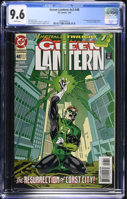 Green Lantern #v3 #48 CGC 9.6 1st App Of Kyle Rayner Emerald Twilight Part 1
