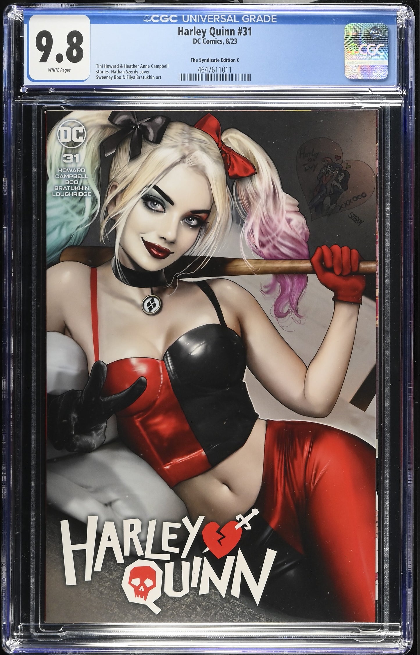 Harley Quinn #31 CGC 9.8 Nathan Szerdy Syndicate Edition C