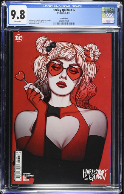 Harley Quinn #36 CGC 9.8 Frison Valentine’s Day Variant Cover DC Comics