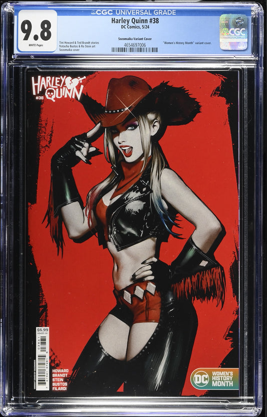 Harley Quinn #38 CGC 9.8 Sozomaika Cowgirl Variant Cover 2024