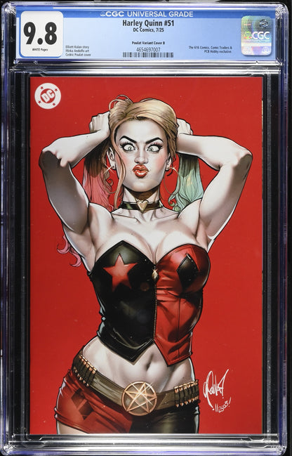 Harley Quinn #51 CGC 9.8 DC Comics 07/25 Poulat Variant B