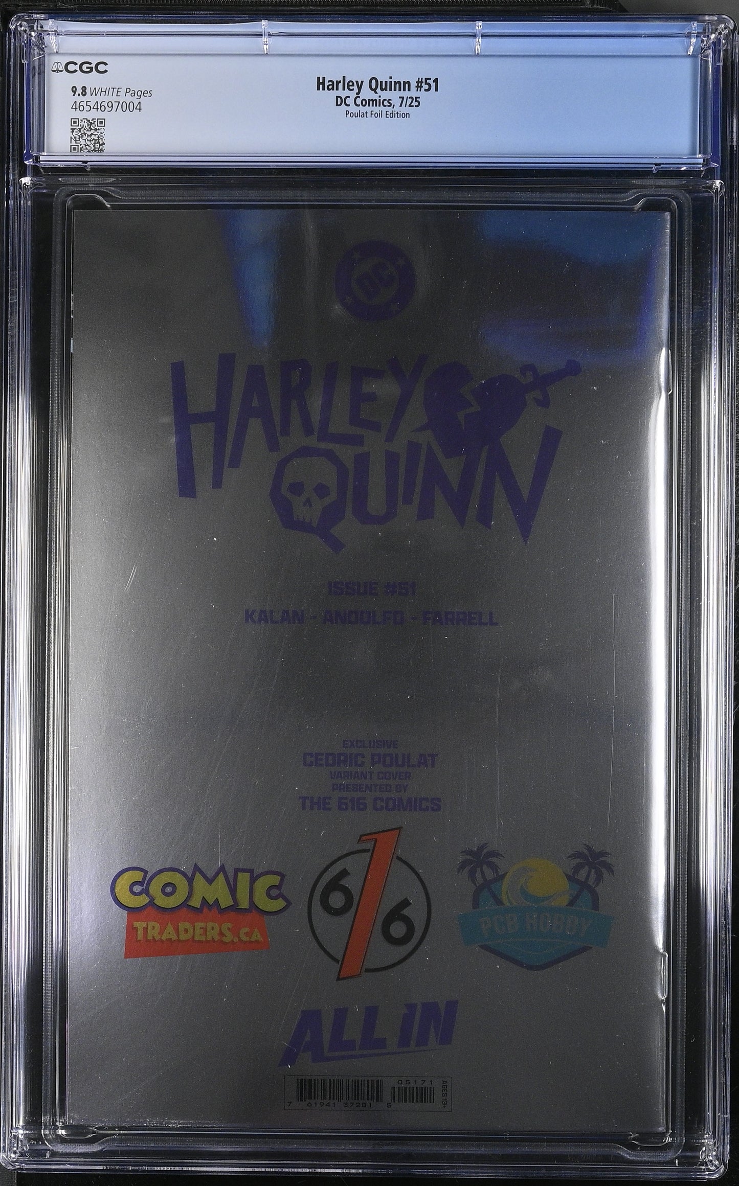 Harley Quinn #51 CGC 9.8  Cedric Poulat Virgin Foil Variant C Limited 1000