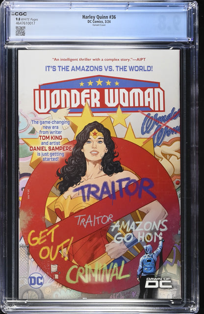 Harley Quinn #36 CGC 9.8 Frison Valentine’s Day Variant Cover DC Comics