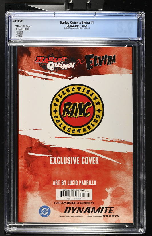 Harley Quinn X Elvira #1 CGC 9.8 Virgin Lucio Parrillo Exclusive