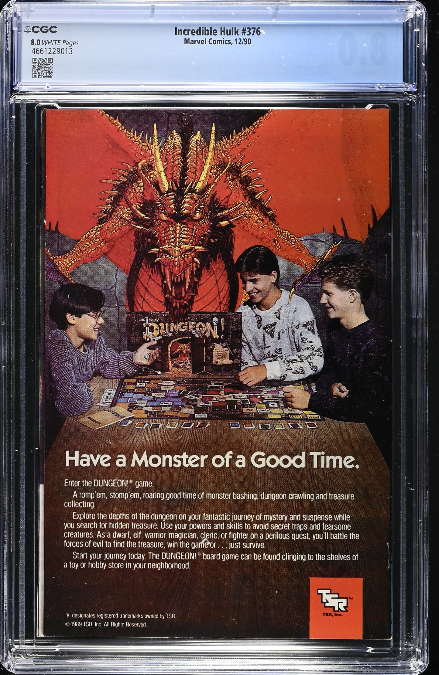 The Incredible Hulk #376 (Marvel Comics March 1991) CGC 8.0