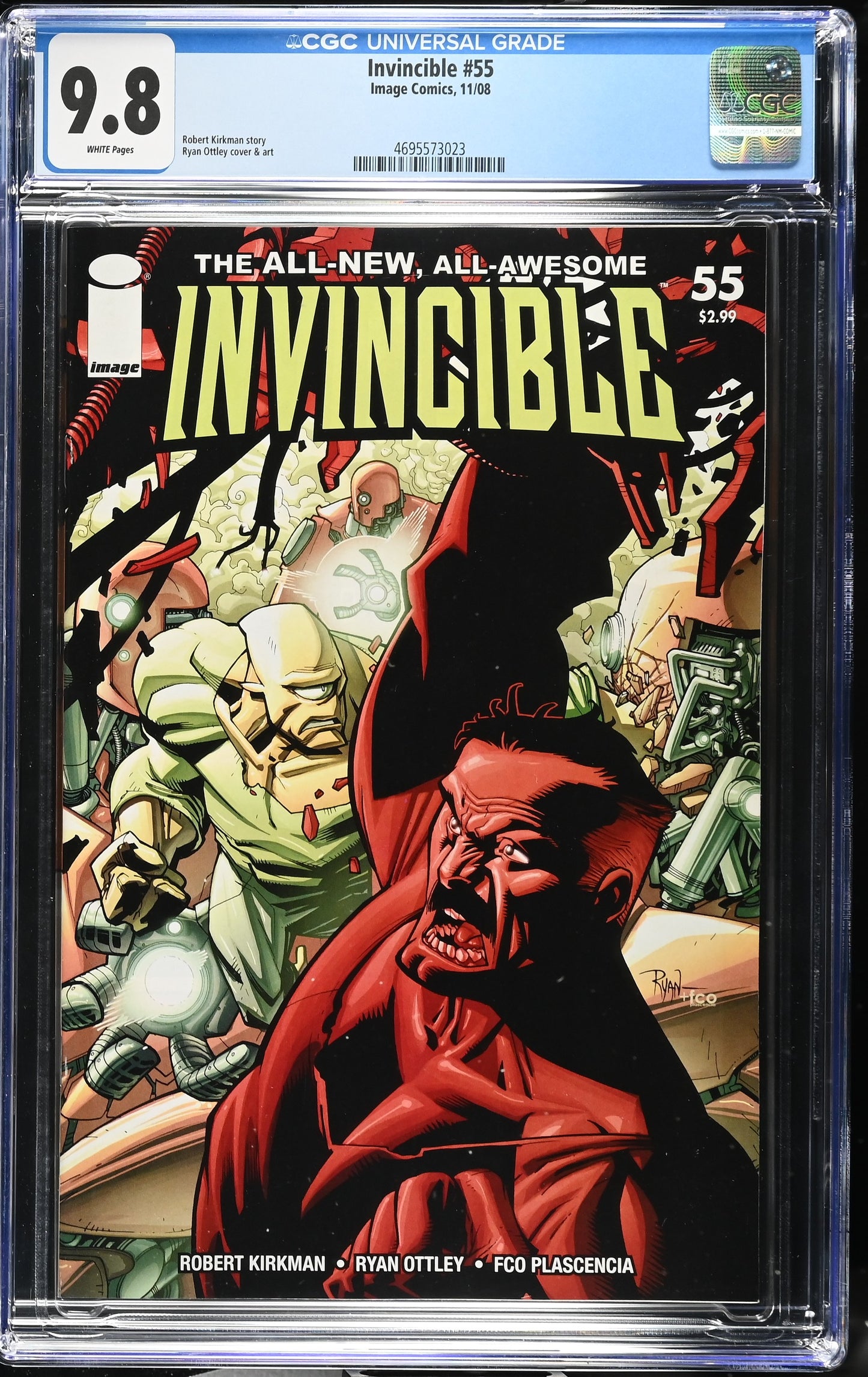 Invincible #55 CGC 9.8 White Pages Image Comics Robert Kirkman Ottley