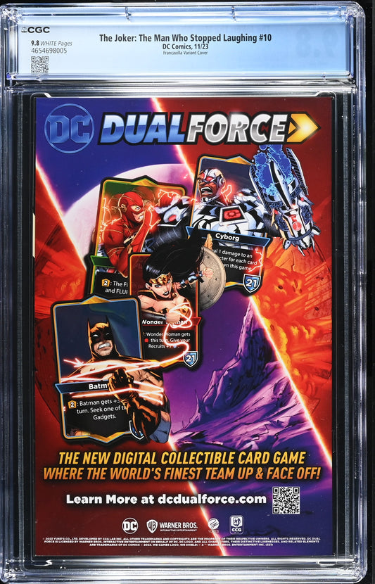 Joker Man Who Stopped Laughing 10 CGC 9.8 1:25 Francesco Francavilla Variant