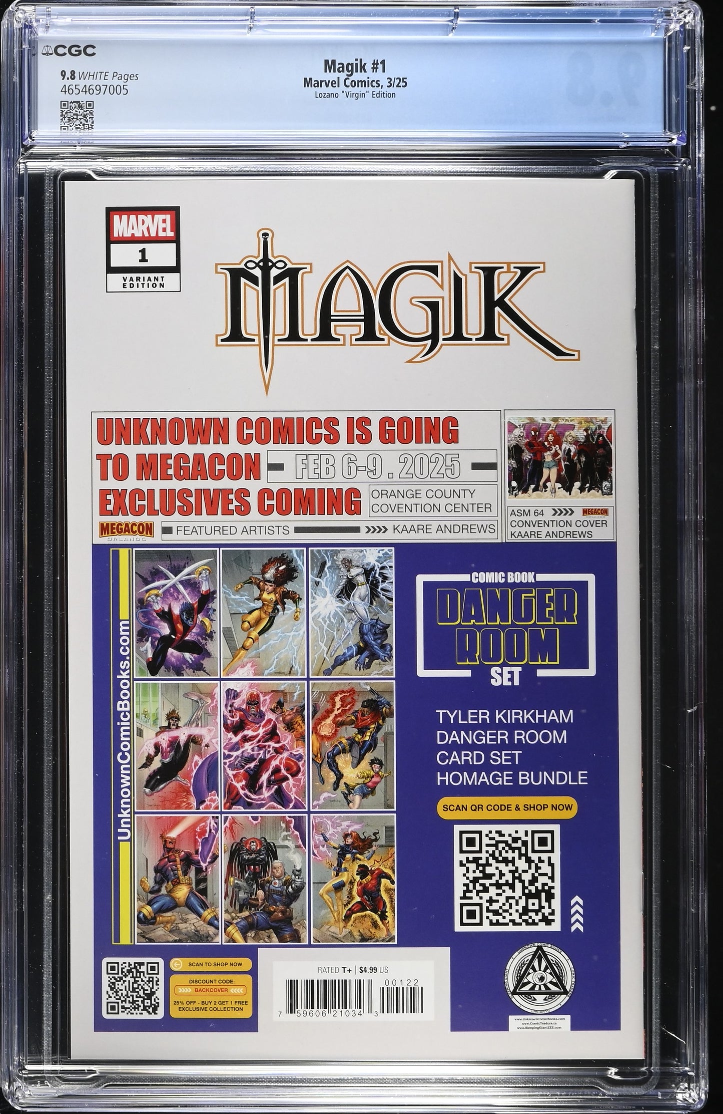 Magik #1 Lozano Virgin Variant CGC 9.8