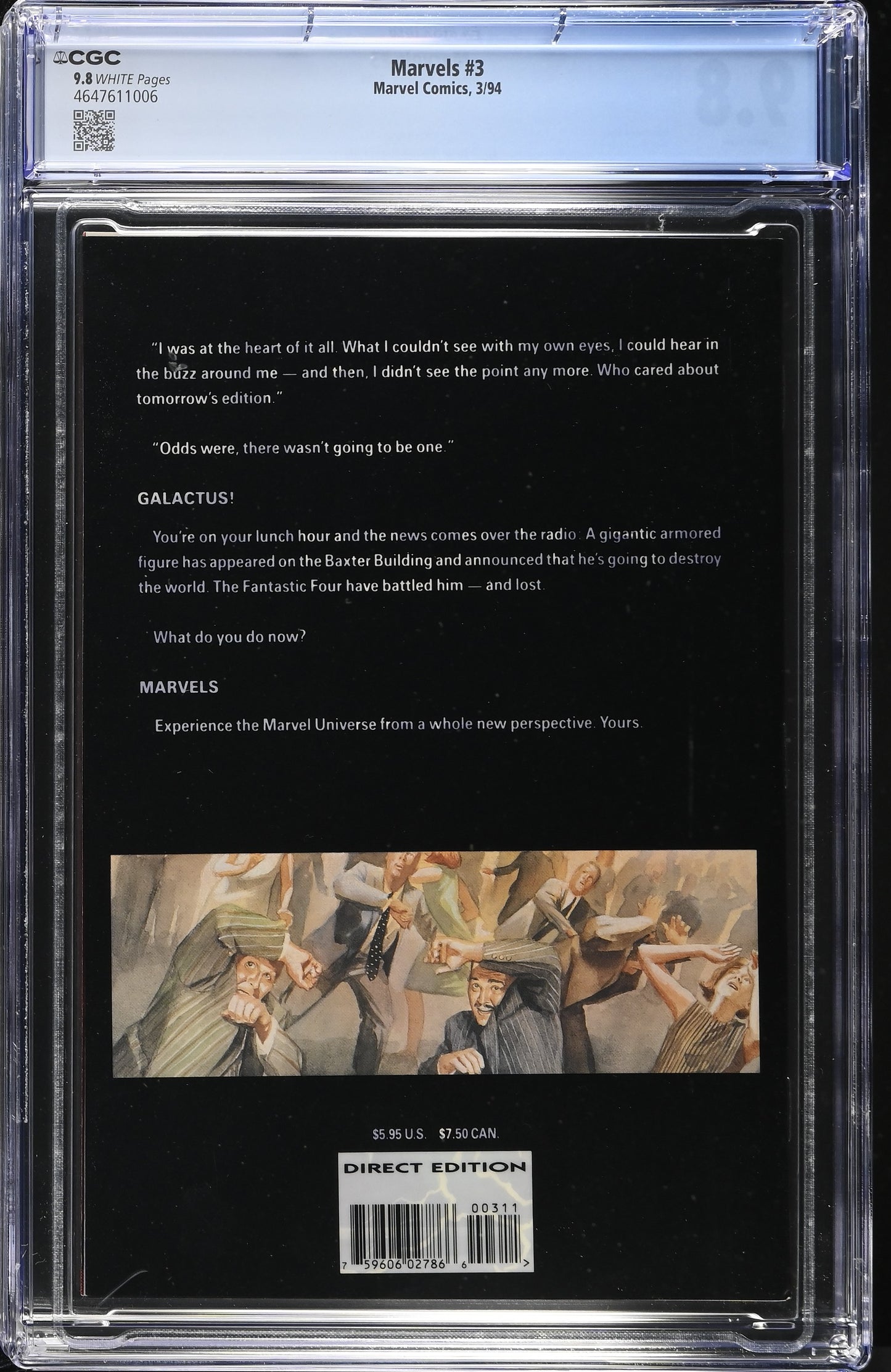 Marvels #3 Alex Ross Silver Surfer CGC 9.8