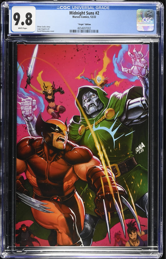Midnight Suns #2 CGC 9.8 Marvel Comics Virgin Edition 12/22