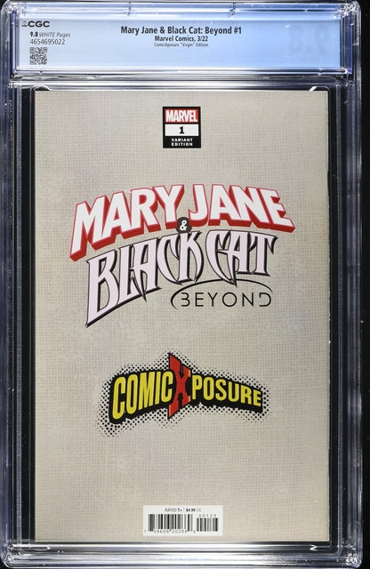 Mary Jane and Black Cat Beyond #1 CGC 9.8 2022
