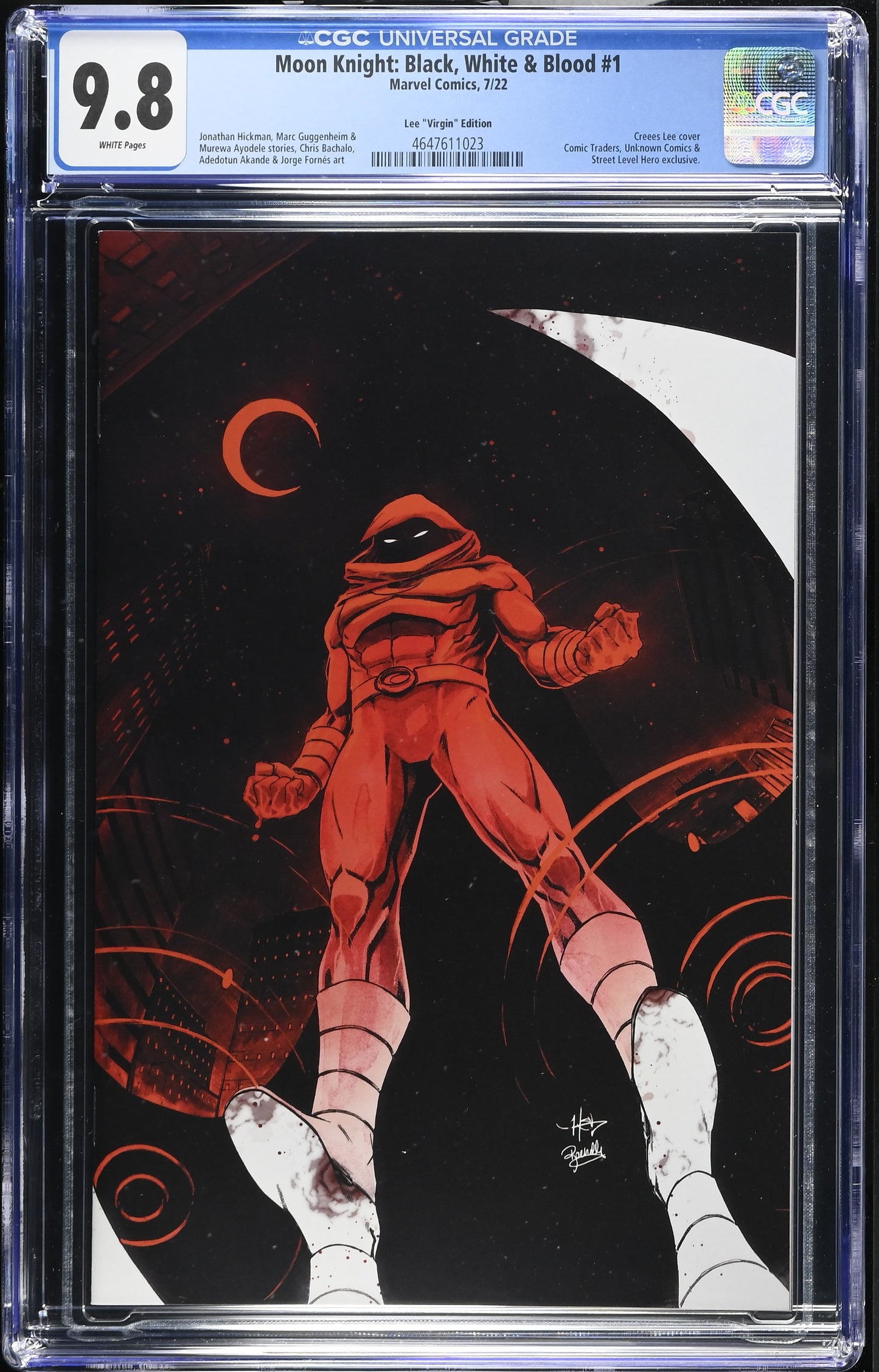 Moon Knight Black White and Blood 1 CGC 9.8 2022