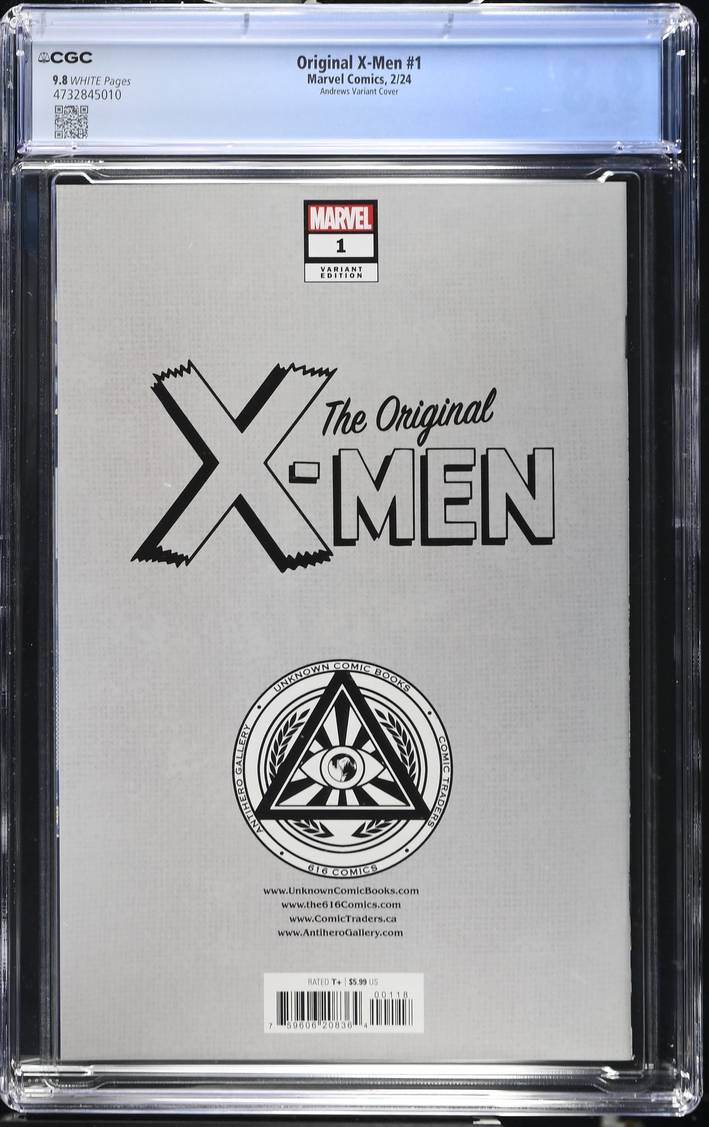 Original X-Men 1 CGC 9.8 2024 Andrews Variant