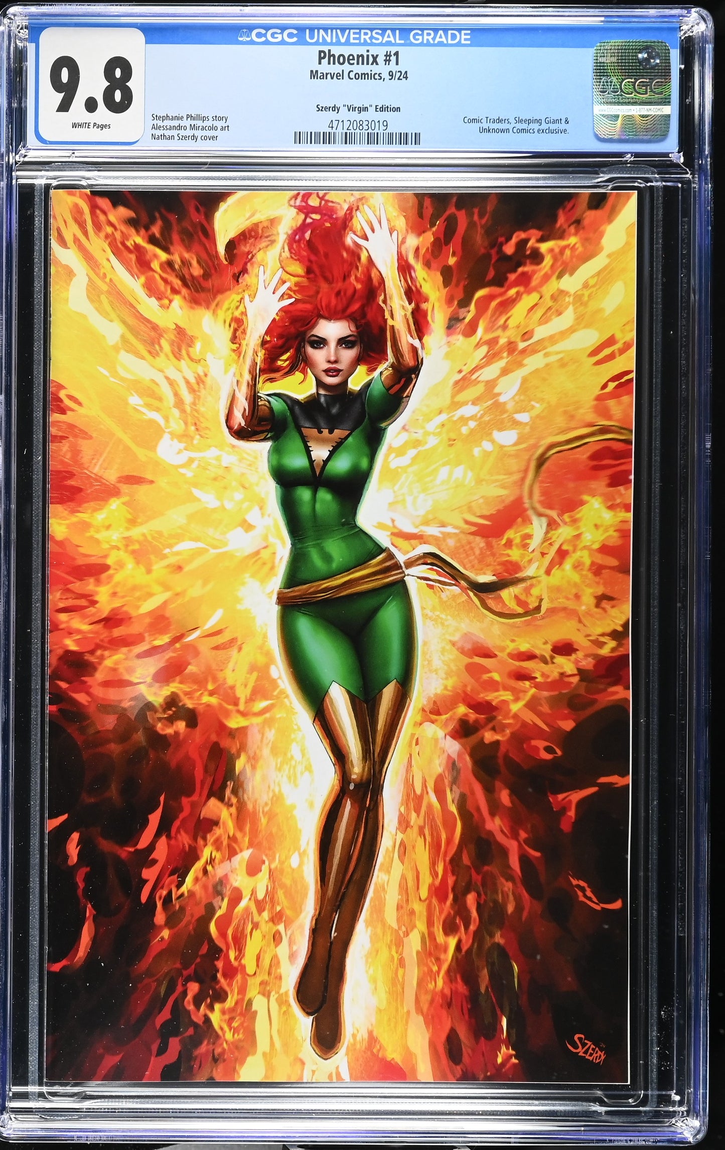 Phoenix #1 Unknown Comics Nathan Szerdy Virgin Graded Comic CGC 9.8