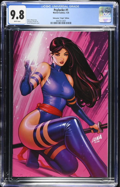 Psylocke #1 CGC 9.8 David Nakayama Variant Edition Marvel Comic