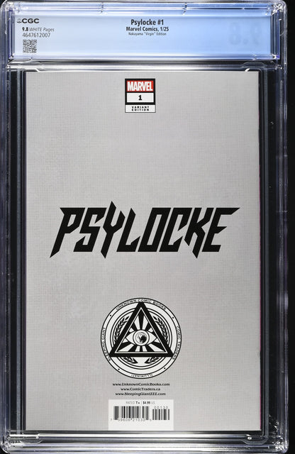 Psylocke #1 CGC 9.8 David Nakayama Variant Edition Marvel Comic