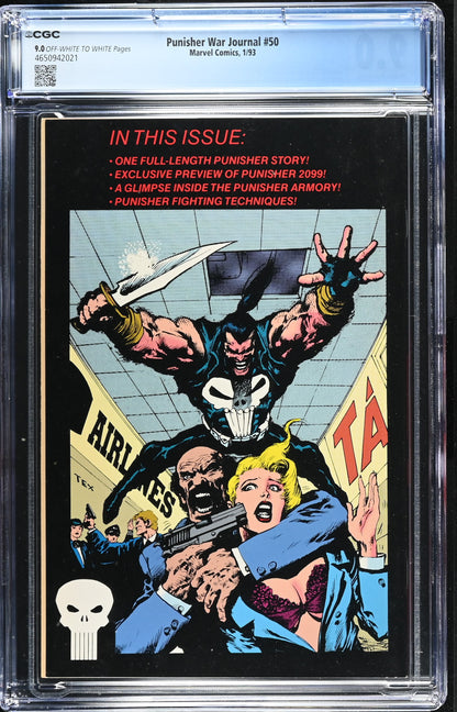 The Punisher War Journal #50 (Marvel Comics January 1993) 9.0 CGC