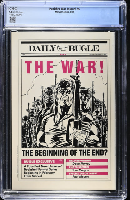 Punisher War Journal #6 CGC 9.8 1st Battle vs Wolverine