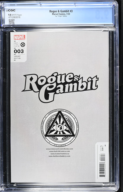 Rogue and Gambit #3 Tao Virgin Edition Variant - 2023 - CGC 9.8